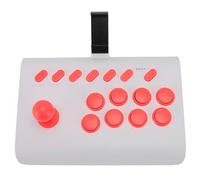 Zunate Universal Fighting Game Controller Cordless Bluetooth Joystick Stick with Turbo and Macro for for for OS X, for Steam Deck, for NeoGeo (White)