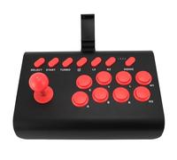 Zunate Universal Fighting Game Controller Cordless Bluetooth Joystick Stick with Turbo and Macro for for for OS X, for Steam Deck, for NeoGeo (Black)