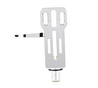 Zunate Universal Turntable Headshell Fit for SL 1200 1210 D5 1600, Metal Phono Cartridge Headshell with Finger Lift, Easy Install for Direct Drive Record Players, Includes Mounting (Silver)
