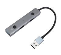 Zunate USB 2.0 Hub with AI Voice Transcription and Translation, USB Splitter for Real Time Chat, Multilingual Meetings, for Laptop, PC, Tablet, Gaming Console