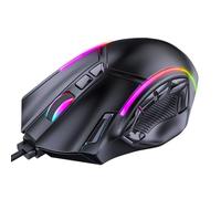 Zunate USB RGB Wired Gaming Mouse, 13 Light Effects 12800DPI Computer Mouse with 7 Customizable Macro Programmable Keys & 5g 10g 15g Weights for Computer Laptop