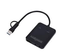 Zunate VHS to Digital Converter, USB Video Card with Dual USB A and C Interfaces for VCR DVD Players, Convert Analog to Digital 1080P MP4 Files