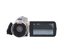 Zunate Video Camera Camcorder, 1080P 30MP Digital Camera Recorder 18X Digital Zoom 3in 270 Degree Rotation Screen Vlogging Camera with Anti Shake (Golden Color)