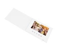 Zunate Video Greeting Card, 720P HD Custom HD Greeting Card Video Playback Electronic Brochure 4GB Playback Card for Wedding Corporate (7 Inch 1500mAh Li Ion Battery)