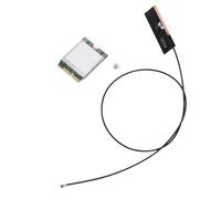 Zunate WiFi 6E Wireless Card, 4200Mbps 3 Band M.2 NGFF 2.4GHz 5GHz 6GHz Network Adapter with 8dBi Antennae and BT5.2 for PC 10 11 Linux Laptops