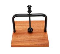 Zunate Windproof Napkin Holder, Chic Solid Wood Tissue Dispenser with Metal Center Bar, Ideal for Dining Table & Restaurant, Easy to Use Design (Black)