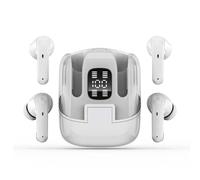 Zunate Wireless Earbuds, 4 in 1 HIFI Stereo Noise Cancelling BT Earphones with Charging Case, Includes Two Pairs of Earbuds, Two People Using At the Same Time