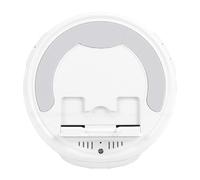 Zunate Wireless Induction Speaker Bluetooth 5.3 with Phone Stand, HiFi Portable Bluetooth Speaker with Ambient Lights, 360° Surround Sound Compatible with Smartphones and Tablets for (White)
