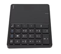 Zunate Wireless Number Pad, 22 Keys Wireless Bluetooth Numeric Keypad with Touchpad, BT + 2.4G Dual Modes Rechargeable Numeric Pad, for IOS, for Android, for Windows(Black)