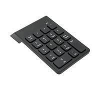 Zunate Wireless Numeric Keypad with Chocolate Keys, Plug and Play 18 Keys Number Numpad for Bank Accountant, 2.4GHz Wireless, ABS Material, Ergonomic Design
