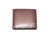 ZUNDOOZ Wallet Titan Men's Leather Wallet, Metal Logo Design, Brown, Gift Box Included