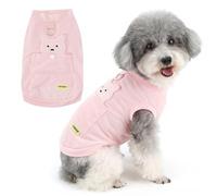 Zunea Cooling Dog Vest Shirts with D-Ring for Small Dogs, Pink, S | Summer, Soft Breathable Fabric, Lightweight, Sleeveless Design, Hot-weather Daily Walks, for Puppy, Chihuahua, Yorkie