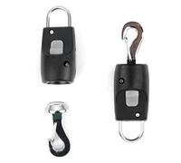 Zunea Dog Collar Leash Connector, Magnetic Automatic Magic Latch One Touch Release Harness Lead Connector for Traction Rope Harnesses Collar for Outdoor Walking Black