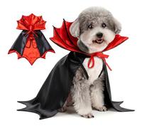 Zunea Dog Halloween Costume Vampire Cape for Small Medium Large Dogs Red S