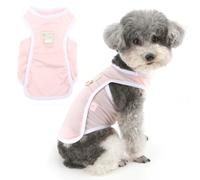 Zunea Dog Shirts for Small Dogs with Leash Ring Summer Puppy Cooling Vest Clothes XS/S Size Pet Sleeveless Basic Shirt Soft Stretchy Chihuahua Toy Poodle Doggie Apparel Pink S