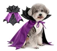 Zunea Halloween Costume Vampire Cape for Small Medium Large Dogs Purple M