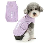 Zunea Summer Cooling Dog Shirts with Leash Ring for Small Dogs, Purple, M | Reflective, Soft Breathable Fabric, Lightweight, Sleeveless Tank Top, Sun Protection, for Daily Wear, Fit for Chihuahua Puppy