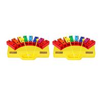 Zunedhys 2 set Xylophone Glockenspiel 8 Notes Chromatic Resonator Bells with Yellow Case