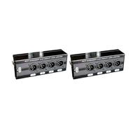 Zunedhys 2Pc 4-Channel 3-Pin XLR Audio and over Network Cable Extender, DMX512 Network Signal Extender, Male