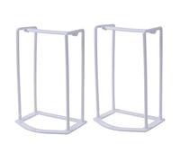 Zunedhys 2Pcs Clothes Hanger Stacker Holder Storage Organizer Rack(White)