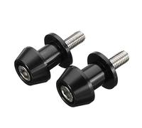 Zunedhys 2Pcs M6 X1.5 Motorcycle Swing Arm Sliders Spools Stand Screw For Fz01 Fz03 Fz09 Fz10 Yzf R1 R3 R6 R25 R125 R1000 R6S Fz1 Fz6 Fz8 Fzs1000 Fzs600 (Black)