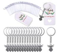 Zunedhys 30Pcs Angel Keychain Angel Pendant Wedding Birthday Party Baby Shower Baptism Communion Ceremony