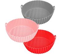 Zunedhys 3Piece Silicone Liners Silicone Pot Baskets Baking Parchment Paper