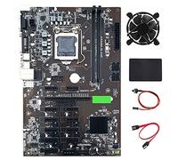 Zunedhys B250 BTC Mining Motherboard 12 PCIE Card LGA1151 with SATA SSD 128G+Cooling Fan+SATA Cable+Switch Cable Support DDR4 VGA
