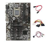 Zunedhys B250 BTC Mining Motherboard with Switch Cable with Light+4PIN to SATA Cable+SATA Cable12XGraphics Card Slot LGA 1151