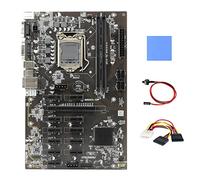 Zunedhys B250 BTC Mining Motherboard with Thermal Pad+4PIN to SATA Cable+Switch Cable 12XGraphics Card Slot LGA 1151 for