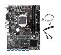 Zunedhys B250C BTC Mining Motherboard 12 USB3.0 to PCIE+Switch Cable+SATA Cable LGA1151 DDR4 RAM SATA3.0+MSATA+VGA ETH Kit