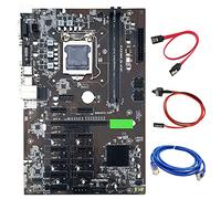 Zunedhys B250C BTC Mining Motherboard LGA1151 with RJ45 Network Cable +Switch Cable +SATA Cable 12XGraphics Card Slot USB3.0