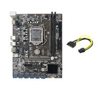 Zunedhys B250C Mining Motherboard+SATA 15Pin to 6Pin Cable 12 PCIE to USB3.0 GPU Slot LGA1151 Support DDR4 DIMM RAM for BTC