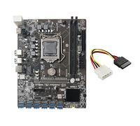 Zunedhys B250C Mining Motherboard with 4PIN IDE to SATA Cable 12 PCIE to USB3.0 GPU Slot LGA1151 Support DDR4 RAM
