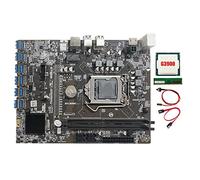 Zunedhys B250C Mining Motherboard with G3900 CPU+1XDDR4 8G 2666Mhz RAM+SATA Cable+Switch Cable 12XPCIE to USB3.0 Card Slot Board
