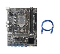 Zunedhys B250C Mining Motherboard with RJ45 Network Cable 12 PCIE to USB3.0 GPU Slot LGA1151 Support DDR4 DIMM RAM for BTC