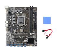 Zunedhys B250C Motherboard+Thermal Pad+SATA Cable 12 PCIE to USB3.0 Graphics Card Slot LGA1151 Support DDR4 DImm RAM