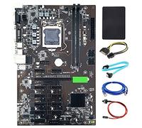 Zunedhys BTC-B250 Mining Motherboard Support 12 GPU LGA1151 DDR4 with SSD 128G for PCIE16X Graphics Card