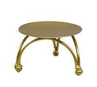 Zunedhys European Style Candlestick Iron Candle Holders Retro Round Table Ornament 1Pcs