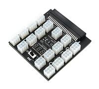 Zunedhys Upgrade Version ATX 17X6Pin Supply Breakout Board Adapter Converter 12V 120Amp/2400W for Ethereum BTC Mining