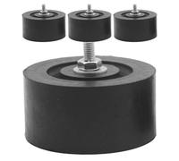 Zunetsutock AC Anti Vibration Blocks - Heavy Duty Compressor Support Feet, Thickened Non Skid Conditioning Mat Kit | Absorption Sound Dampening for Household Workplace Classroom Rental Property