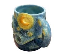 Zunetsutock Art Coffee Mug - 3D Resin Drinkware, 13oz Artistic Beverage Cup Collectible Visual Texture Inspired Design Premium Decorative Table Accent | Elegant for Kitchen Cafe Home Holiday Gifting