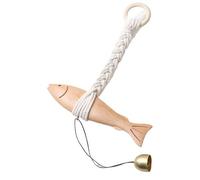 Zunetsutock Art Wall Decor - Nautical Wall Decor with Bell for Beach | Handcrafted Carved Decor for Home, Bedroom, Cabin or Rural Hotel