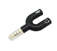 Zunetsutock Audio Splitter - Headset Port Divider, 3.5mm Audio Adapter | Female Splitter Cable Stereo Signal Extension, U Type Connector Plug for Speaker Sharing, Travel Listening Moments