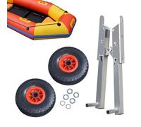 Zunetsutock Boat Launch - Heavy Duty Nautical Trolley Stand, Portable Canoe Kayak | Adjustable Trailer Reinforced Structure, Convenient Rolling Transport for Riverside