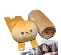Zunetsutock Cute Soft Portable Capybara Shape Kid Siest Mat - Capybara Blanket, Toddler Nap Mat | Versatile Comfortable Bedspreads, Travel Pillows for Offices, School