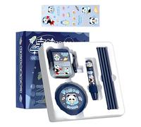 Zunetsutock Cute Stationery Kit - Cartoon Themed Aesthetic School Supplies for Girls | Learning Rewards Include Pencil Sharpener, Electric Vacuum, Eraser, Pencils