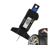 Zunetsutock Digital Tyre Tread Depth Gauge - Precision Electronic Tire Wear Checker Tool, LCD Measurement Device Accurate Scale Reading | Compact Depth Indicator Bicycles Motorcycles Cars Garage Use