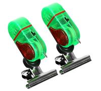 Zunetsutock Fish Bite Alarm for Night, Carp Fishing Bite Alarm | Electronic Fishing Bite Indicator,Set of 2 Portable Sensitive Warning Watch with Sound and Lightweight, Fish Taking Indicator Clip for