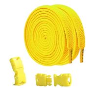 Zunetsutock For Shoes for No Tie Trainers | Elastic Bands for Easy Wear | Multi Purpose Elastic and Elastic No Tie for Adjustable Shoes for Casual Shoes S, Yellow, riferimento alla descrizione